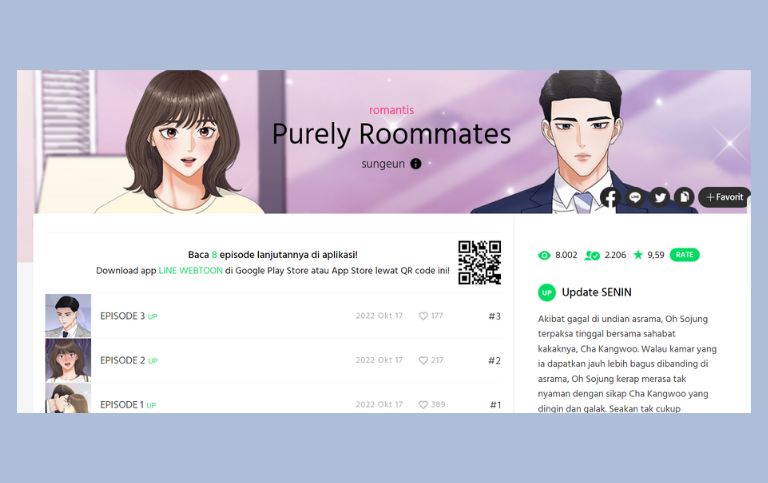 Webtoon Purely Roommates
