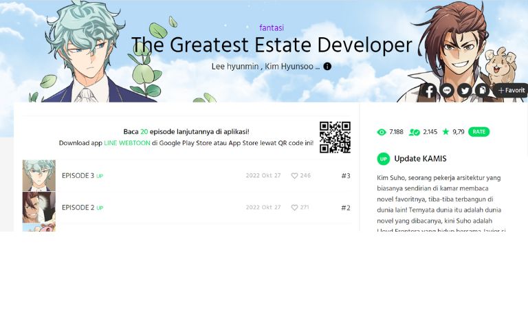 Webtoon The Greatest Estate Developer