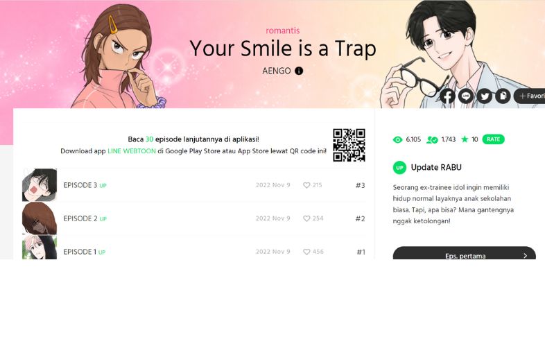 Webtoon Your Smile is a Trap